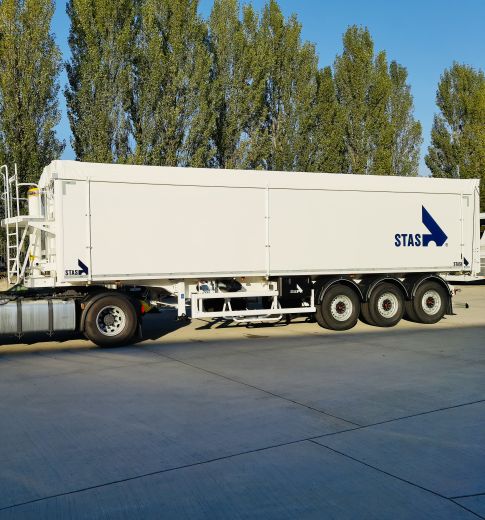 Зерновоз самоскид Stas AgroStar 56.1 м3 білий 