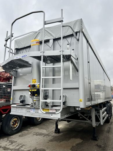 Зерновоз самоскид Stas AgroStar 56.1 сірий фул алюмінь