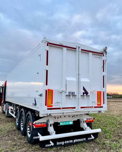 Зерновоз самоскид Stas AgroStar 56.1 м3 білий 