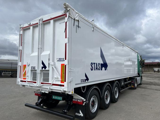 Зерновоз самоскид Stas AgroStar 56.1 м3 білий 