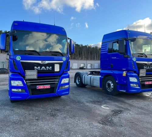 Відвантаження двох тягачів MAN TGX 18500 c ADR